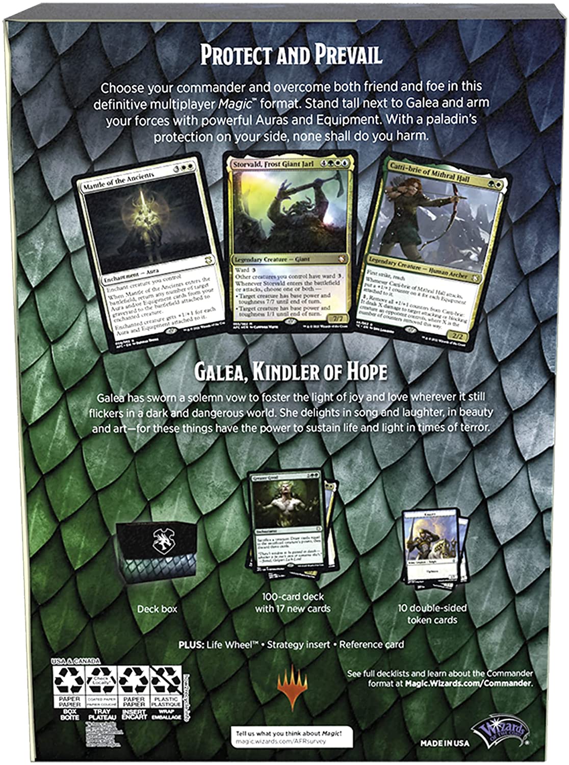 Dungeons & Dragons: Adventures in the Forgotten Realms - Commander Deck (Aura of Courage) | Local Legends
