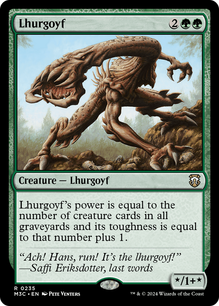 Lhurgoyf (Ripple Foil) [Modern Horizons 3 Commander] | Local Legends