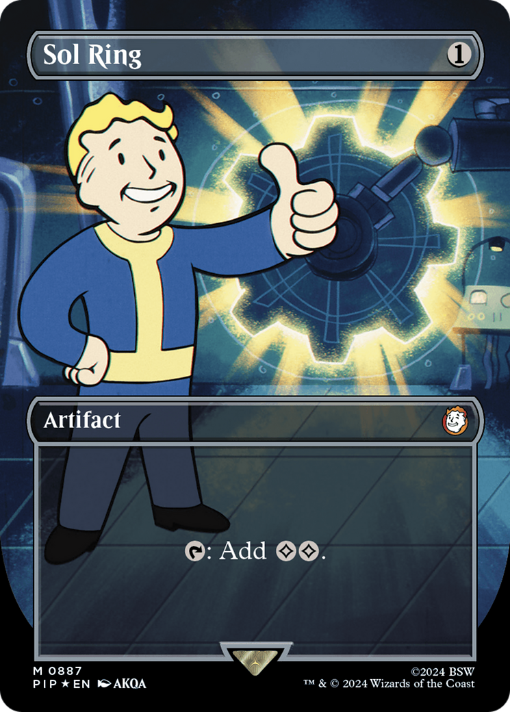Sol Ring (Borderless) (Surge Foil) [Fallout] | Local Legends