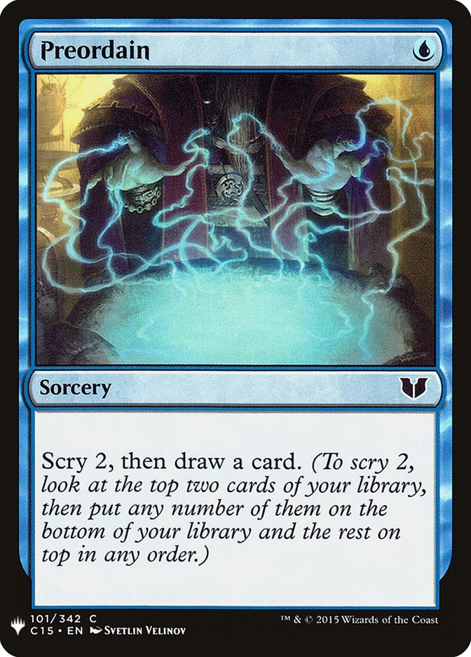 Preordain [Mystery Booster] | Local Legends
