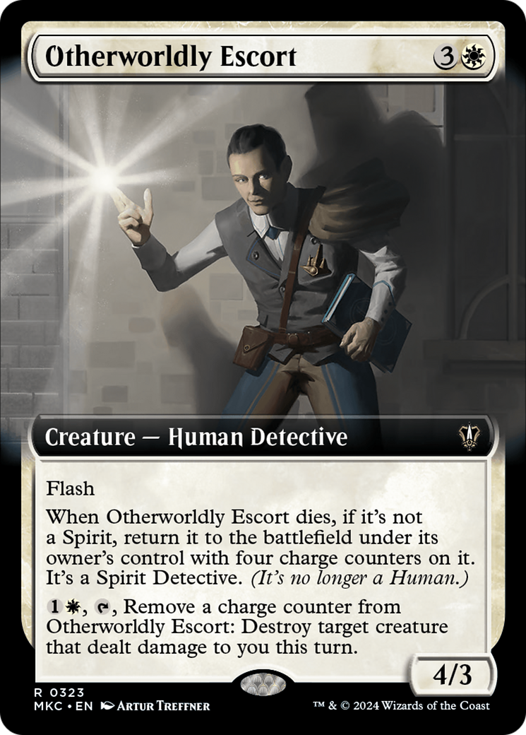 Otherworldly Escort (Extended Art) [Murders at Karlov Manor Commander] | Local Legends