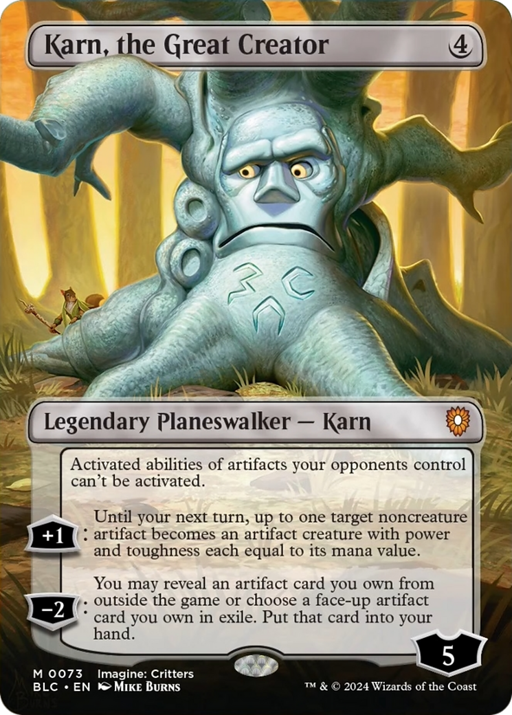 Karn, the Great Creator (Borderless) [Bloomburrow Commander] | Local Legends