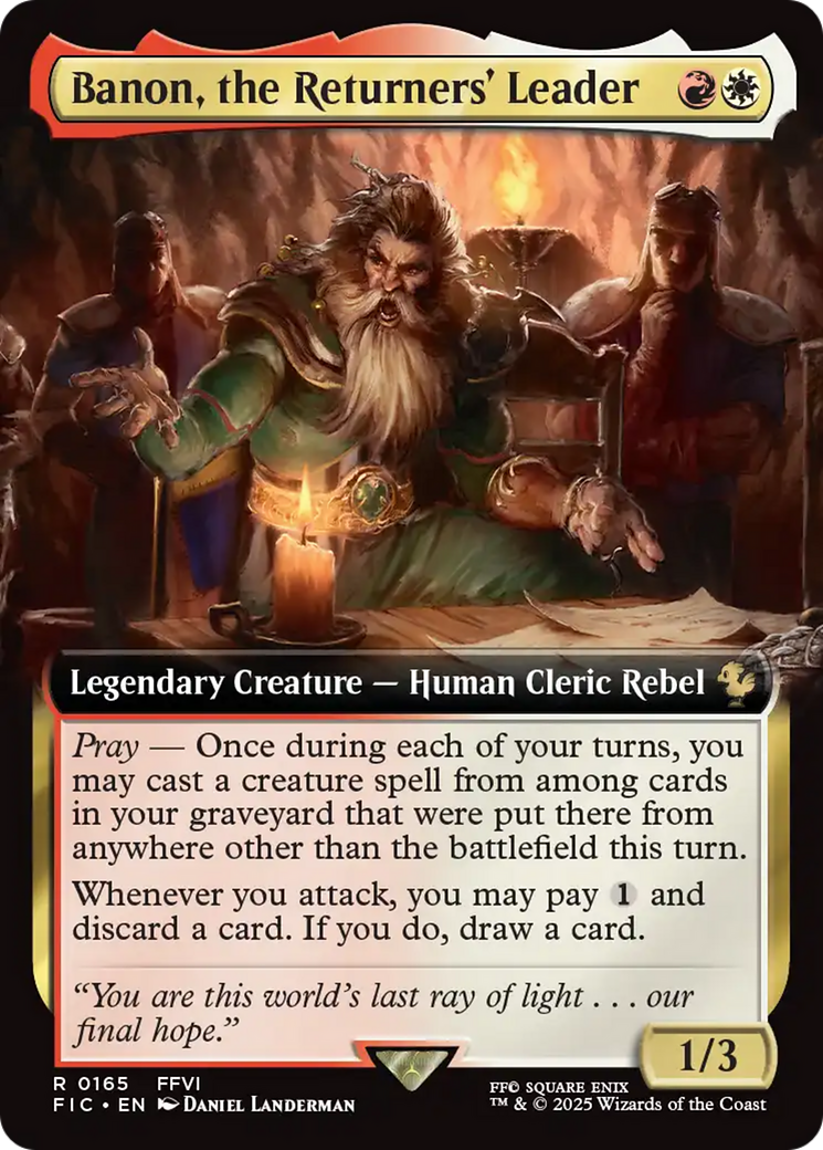 Banon, the Returners' Leader (Extended Art) [FINAL FANTASY Commander] | Local Legends