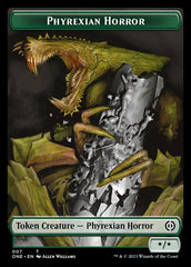 Rebel // Phyrexian Horror (007) Double-Sided Token [Phyrexia: All Will Be One Tokens] | Golgari Games