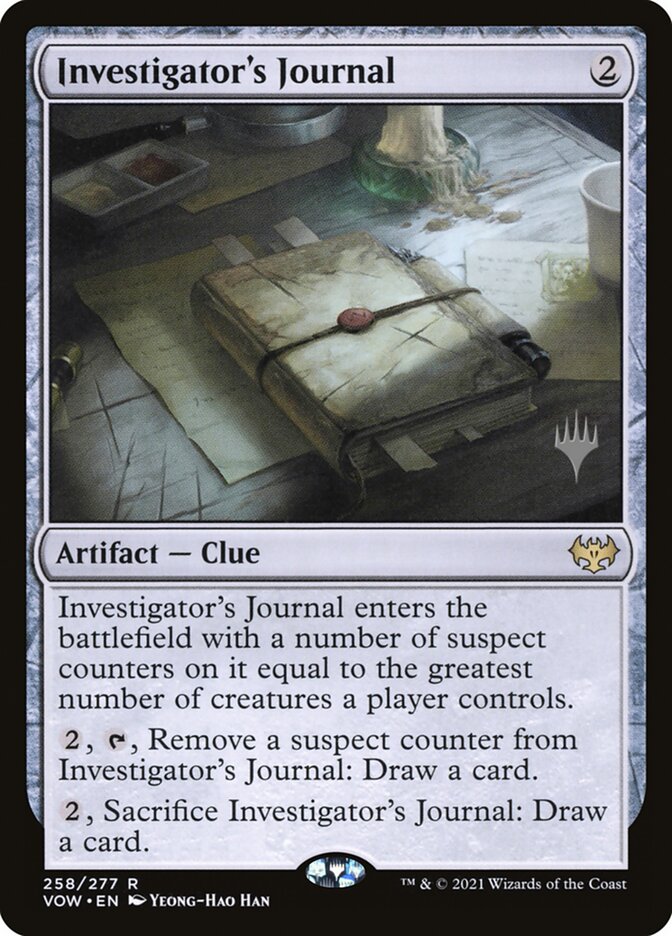 Investigator's Journal (Promo Pack) [Innistrad: Crimson Vow Promos] | Local Legends