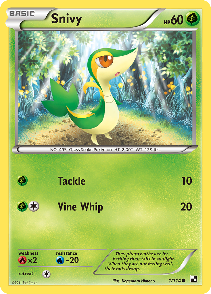 Snivy (1/114) (Cosmos Holo) [Black & White: Base Set] | Local Legends