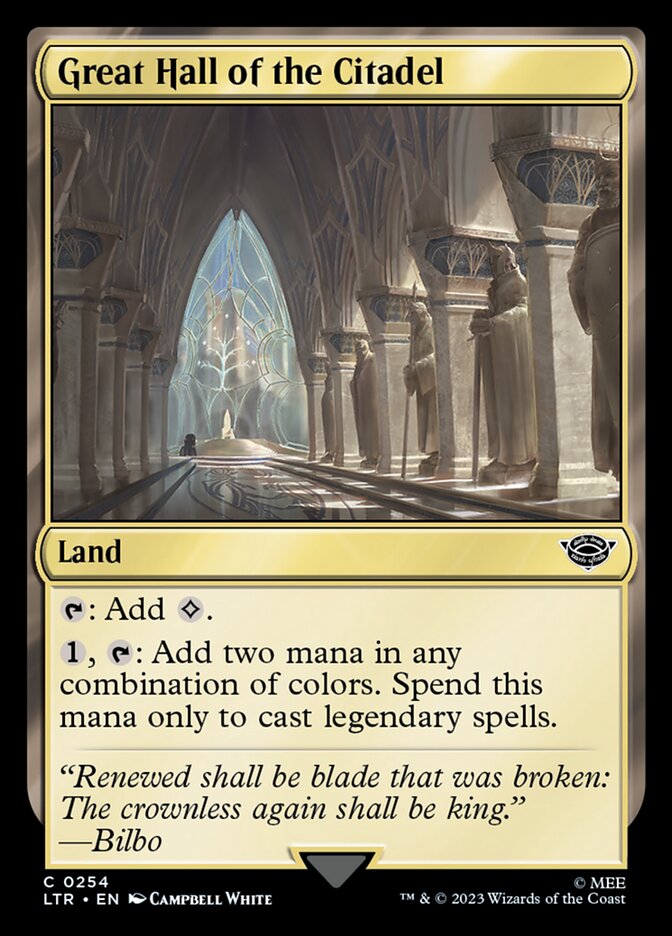Great Hall of the Citadel [The Lord of the Rings: Tales of Middle-Earth] | Local Legends
