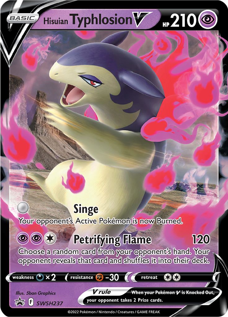 Hisuian Typhlosion V (SWSH237) [Sword & Shield: Black Star Promos] | Local Legends