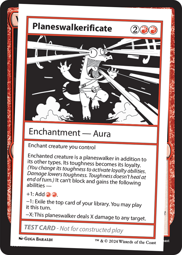 Planeswalkerificate [Mystery Booster 2 Playtest Cards] | Local Legends