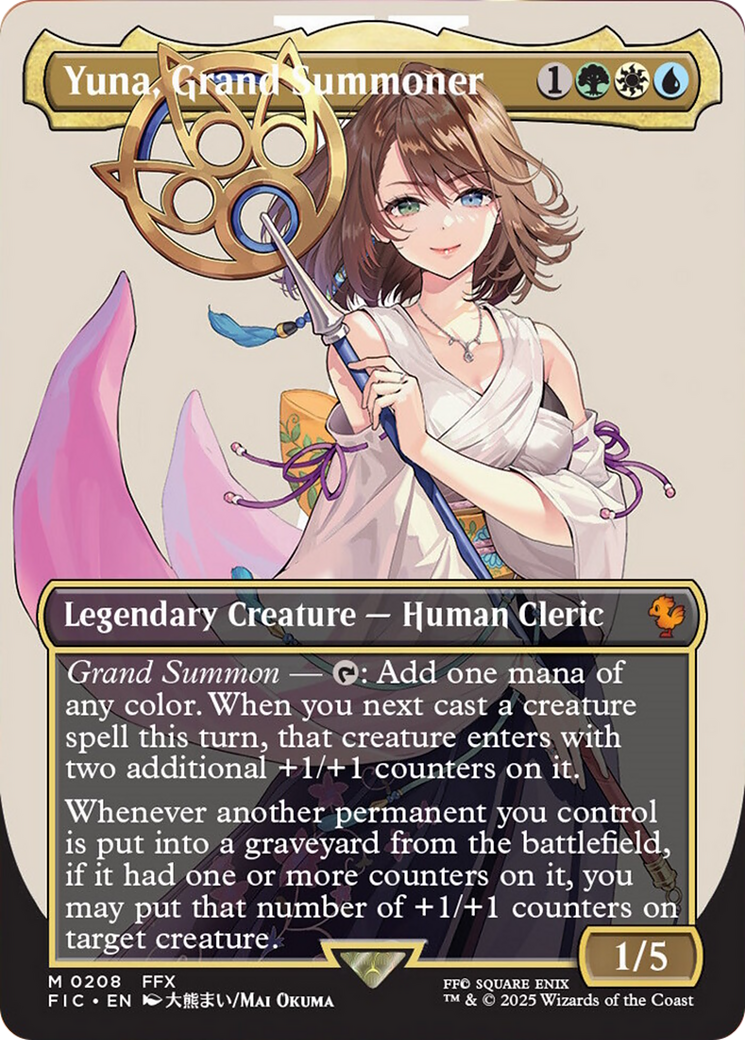Yuna, Grand Summoner (Borderless) [FINAL FANTASY Commander] | Local Legends