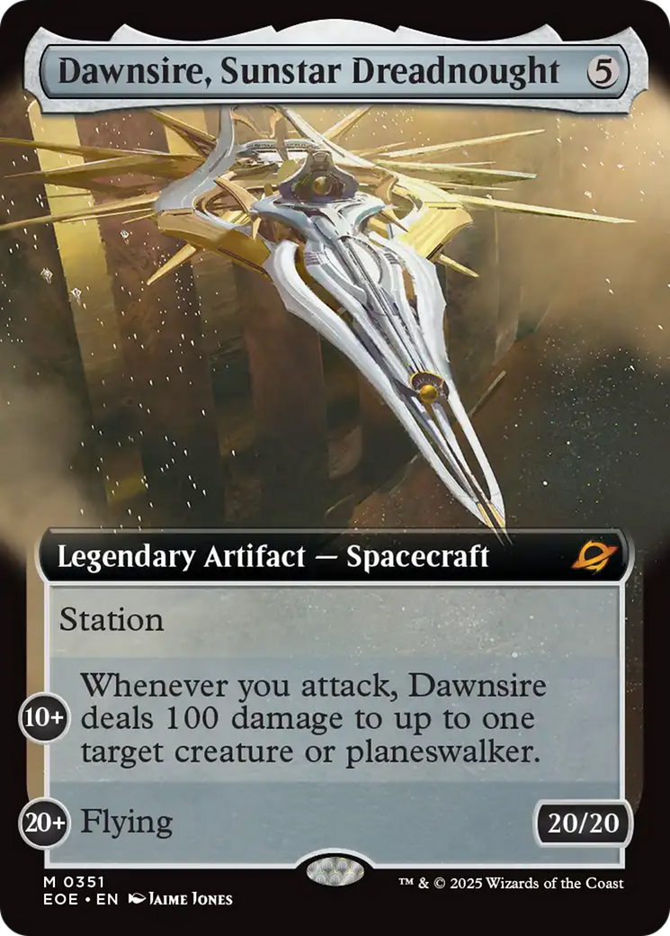 Dawnsire, Sunstar Dreadnought (Extended Art) [Edge of Eternities] | Local Legends