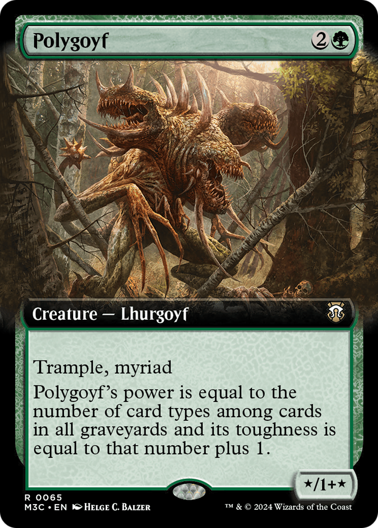 Polygoyf (Extended Art) [Modern Horizons 3 Commander] | Local Legends