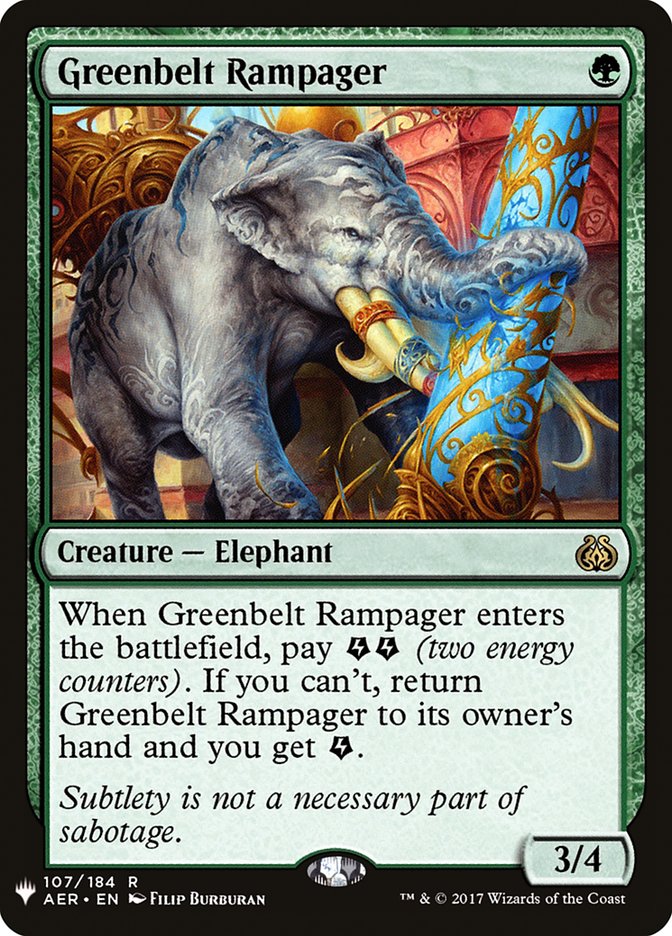 Greenbelt Rampager [The List] | Local Legends
