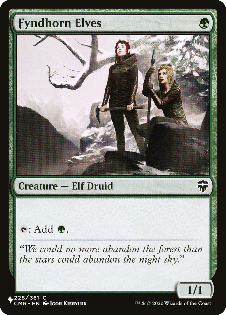 Fyndhorn Elves [The List] | Local Legends