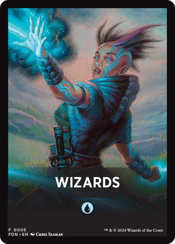 Wizards Theme Card [Foundations Tokens] | Local Legends