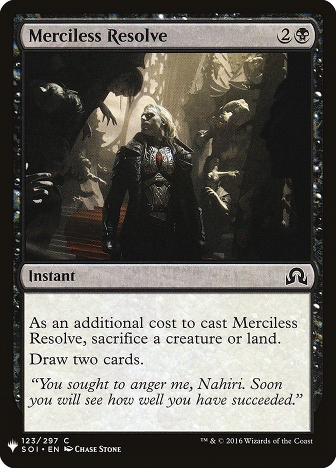 Merciless Resolve [Mystery Booster] | Local Legends