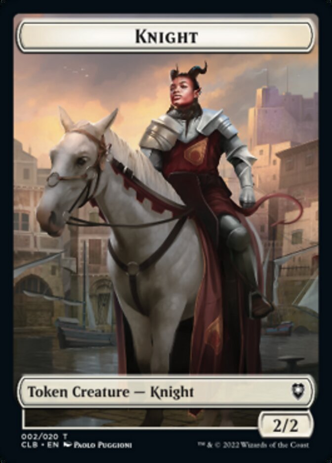 Knight Token [Commander Legends: Battle for Baldur's Gate Tokens] | Local Legends