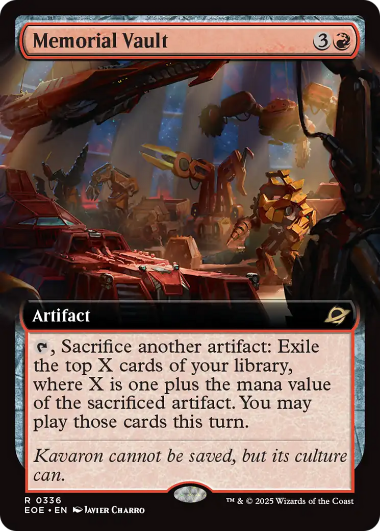 Memorial Vault (Extended Art) [Edge of Eternities] | Local Legends