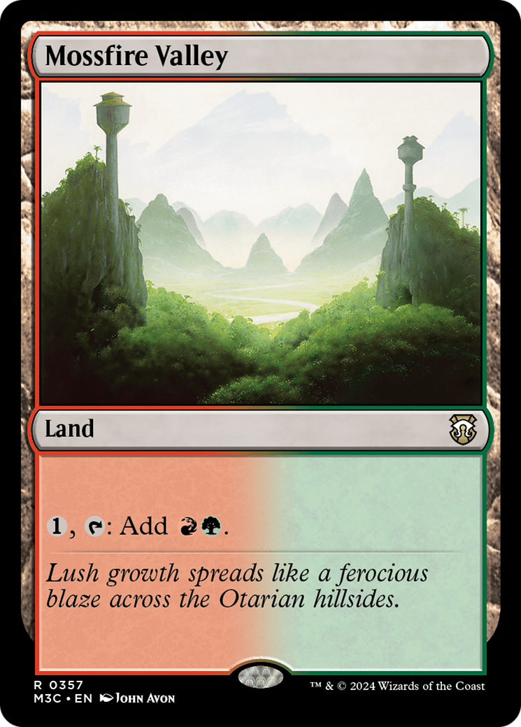 Mossfire Valley (Ripple Foil) [Modern Horizons 3 Commander] | Local Legends