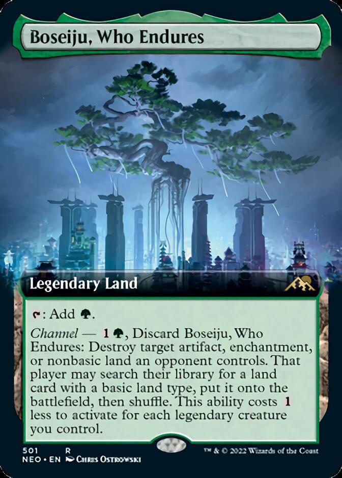 Boseiju, Who Endures (Extended Art) [Kamigawa: Neon Dynasty] | Golgari Games