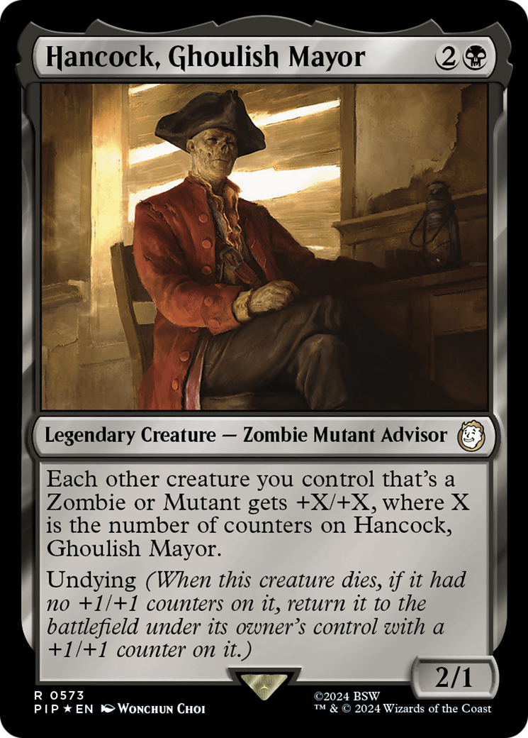 Hancock, Ghoulish Mayor (Surge Foil) [Fallout] | Local Legends