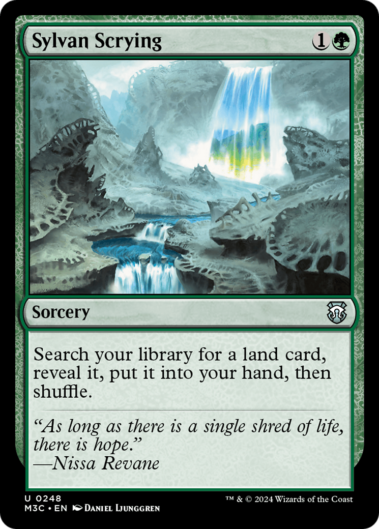 Sylvan Scrying (Ripple Foil) [Modern Horizons 3 Commander] | Local Legends