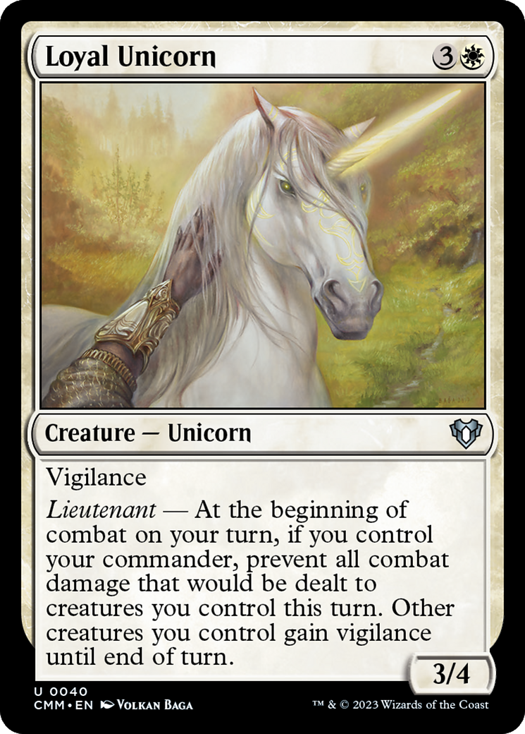 Loyal Unicorn [Commander Masters] | Golgari Games