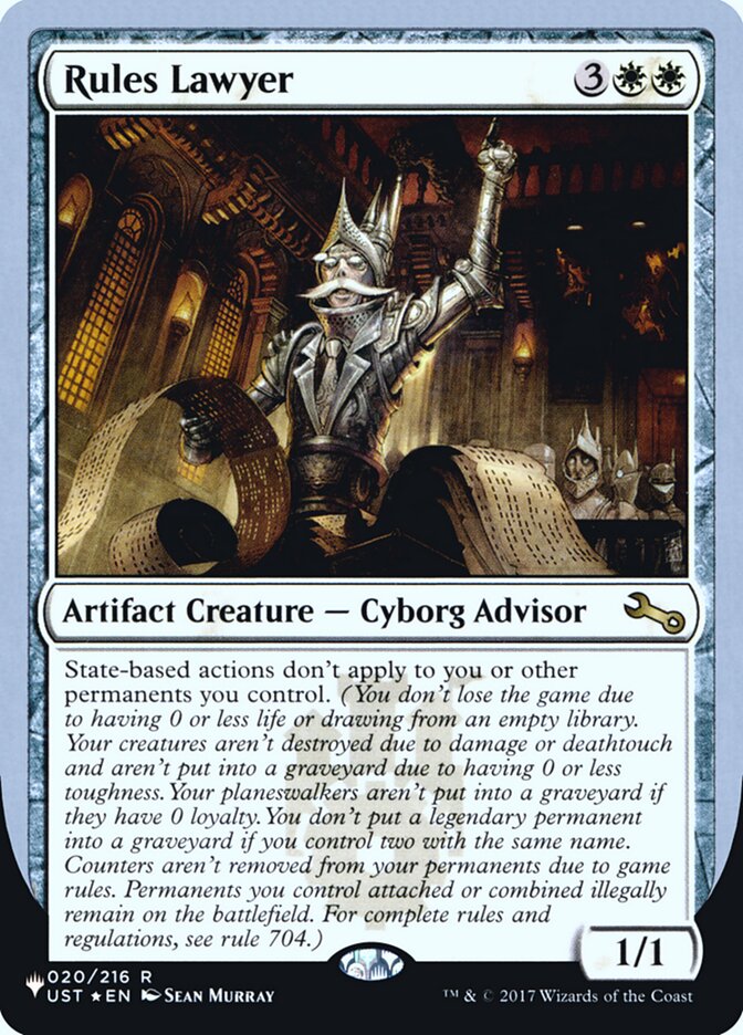 Rules Lawyer (Unfinity Foil Edition) [The List] | Local Legends