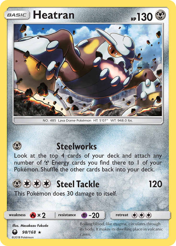Heatran (98/168) [Sun & Moon: Celestial Storm] | Local Legends