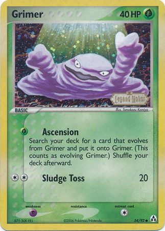 Grimer (54/92) (Stamped) [EX: Legend Maker] | Local Legends