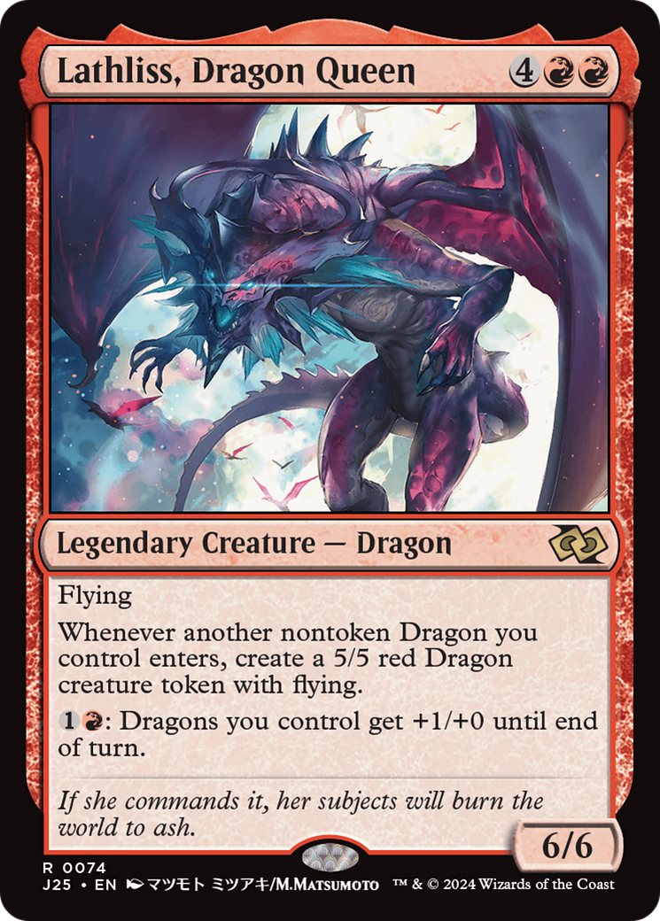 Lathliss, Dragon Queen (Anime) [Foundations Jumpstart] | Local Legends