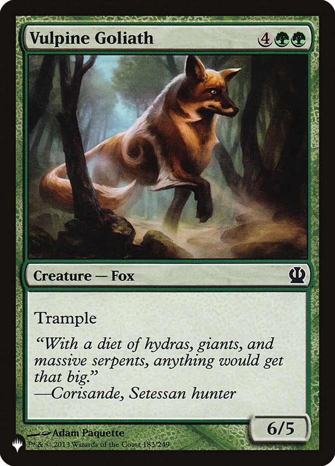 Vulpine Goliath [The List] | Local Legends