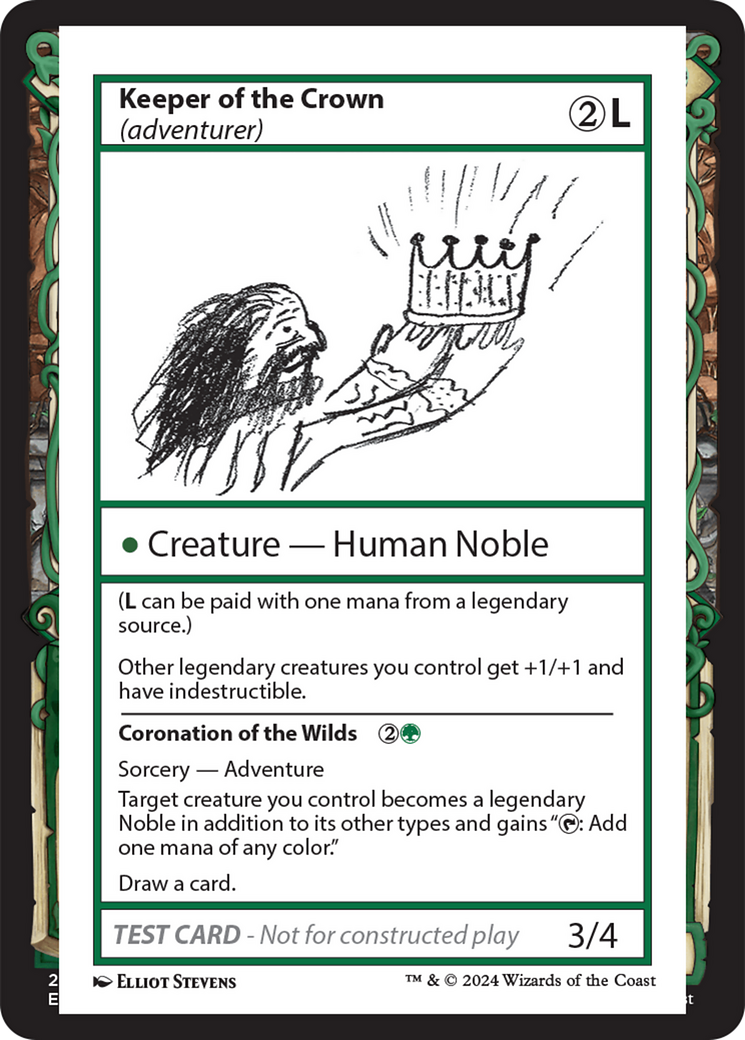 Keeper of the Crown (adventurer) [Mystery Booster 2 Playtest Cards] | Local Legends