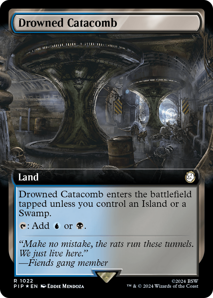 Drowned Catacomb (Extended Art) (Surge Foil) [Fallout] | Local Legends