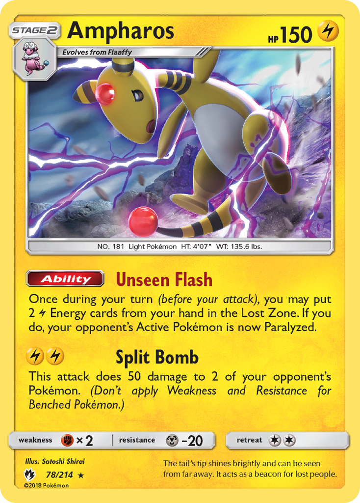 Ampharos (78/214) [Sun & Moon: Lost Thunder] | Local Legends