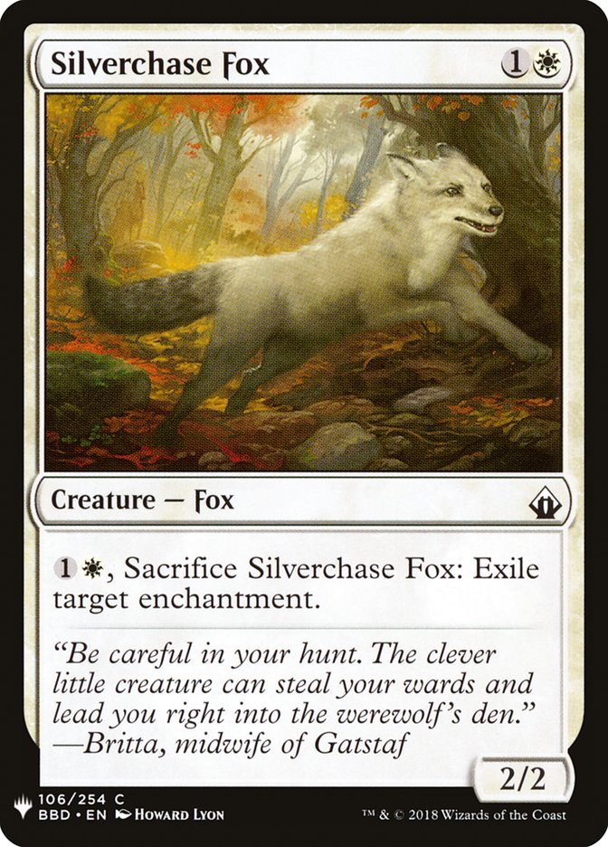 Silverchase Fox [Mystery Booster] | Golgari Games