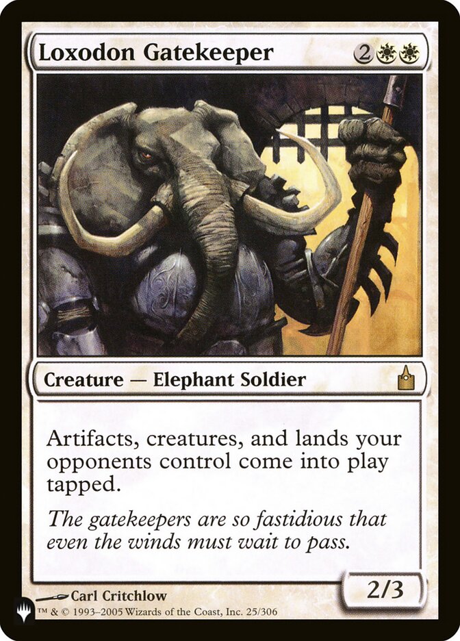 Loxodon Gatekeeper [The List] | Golgari Games