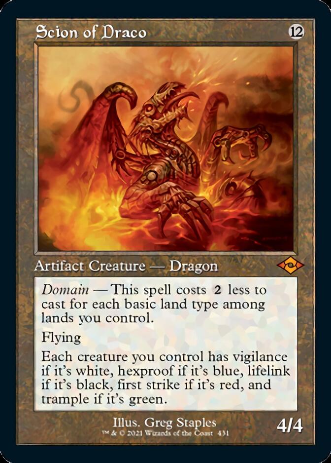 Scion of Draco (Retro Foil Etched) [Modern Horizons 2] | Local Legends
