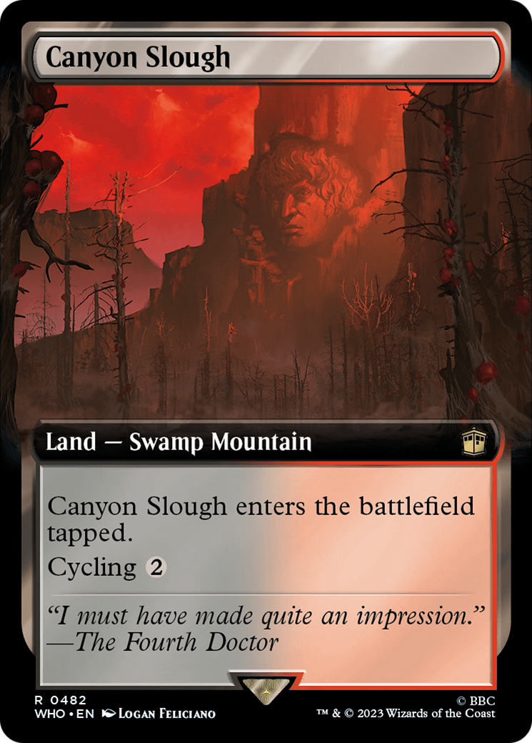 Canyon Slough (Extended Art) [Doctor Who] | Golgari Games