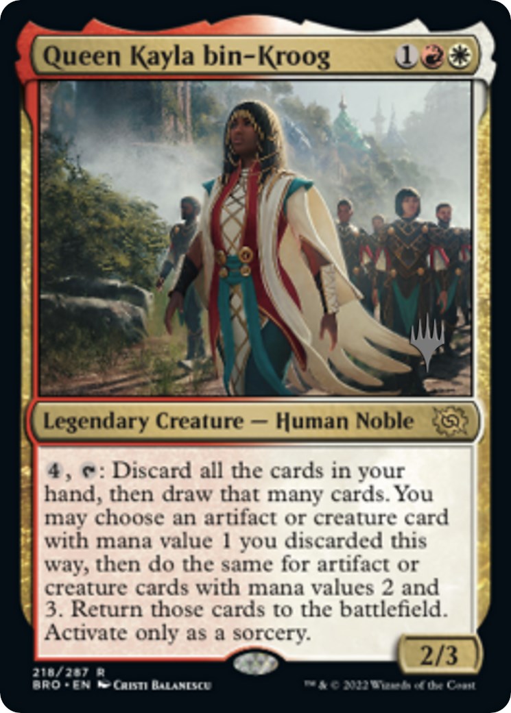 Queen Kayla bin-Kroog (Promo Pack) [The Brothers' War Promos] | Golgari Games