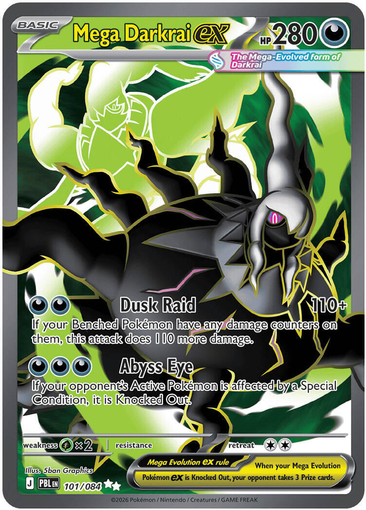 Mega Darkrai ex - 101/084 | Local Legends