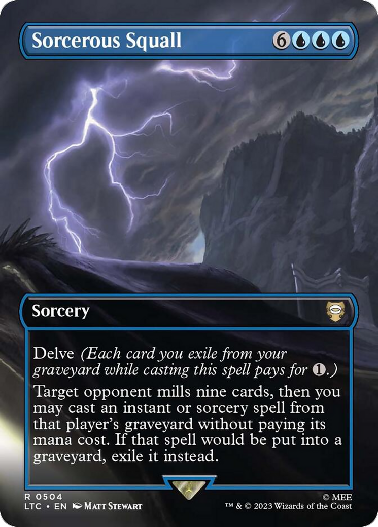 Sorcerous Squall (Borderless) [The Lord of the Rings: Tales of Middle-Earth Commander] | Local Legends