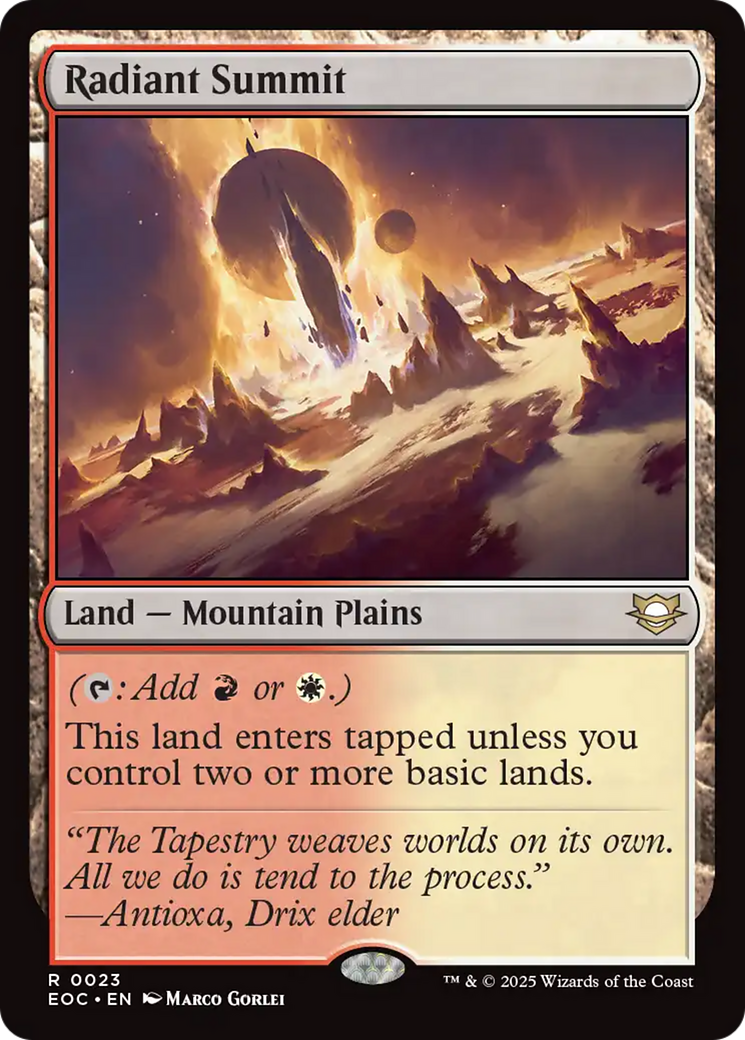 Radiant Summit [Edge of Eternities Commander] | Local Legends