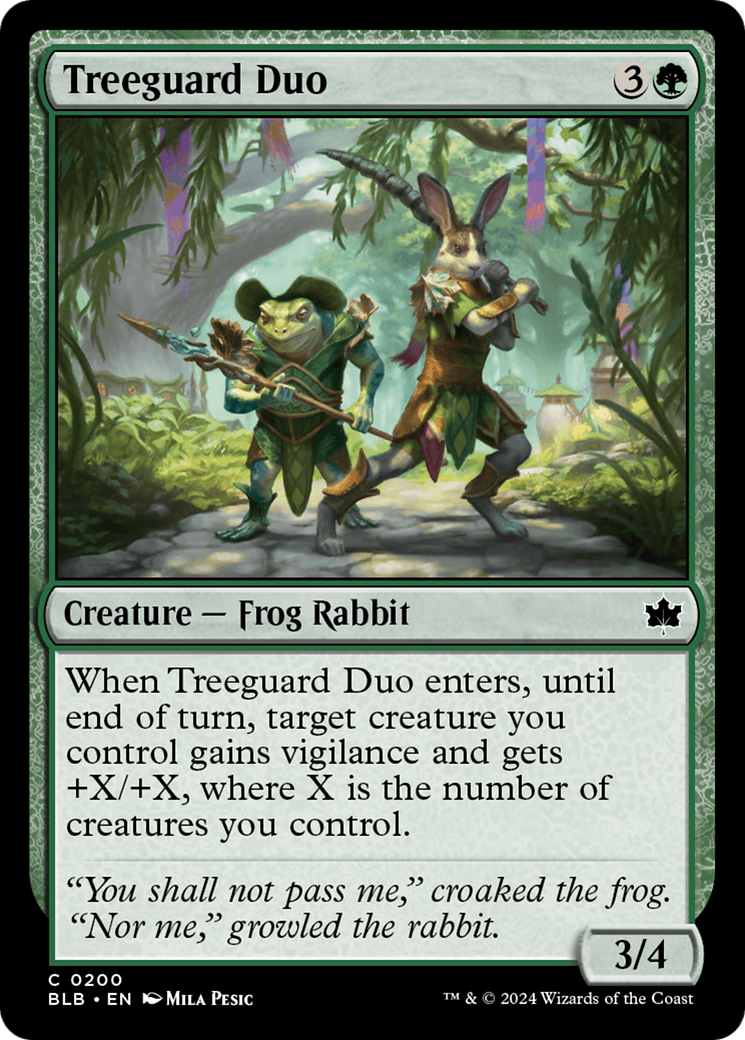 Treeguard Duo [Bloomburrow] | Golgari Games