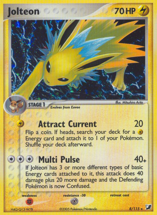 Jolteon (8/115) [EX: Unseen Forces] | Golgari Games