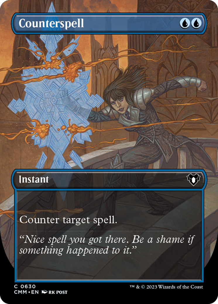 Counterspell (Borderless Alternate Art) [Commander Masters] | Local Legends