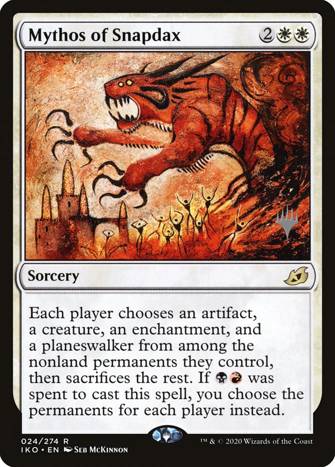 Mythos of Snapdax (Promo Pack) [Ikoria: Lair of Behemoths Promos] | Local Legends