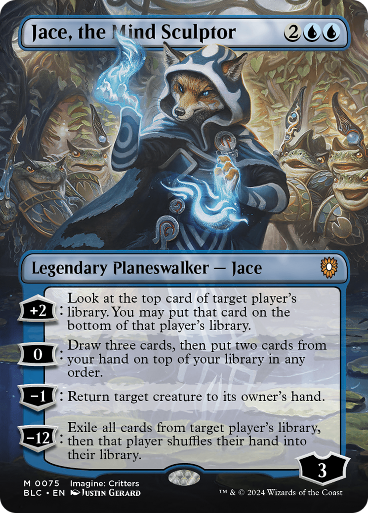 Jace, the Mind Sculptor (Borderless) [Bloomburrow Commander] | Local Legends