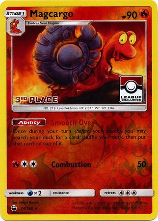 Magcargo (24/168) (League Promo 3rd Place) [Sun & Moon: Celestial Storm] | Local Legends