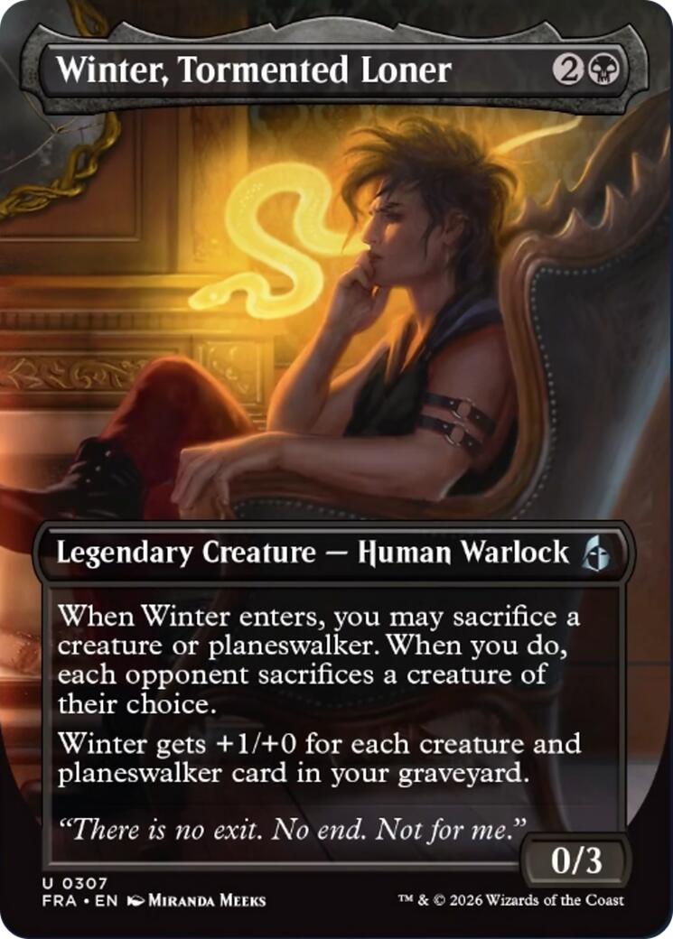 Winter, Tormented Loner (Borderless) | Local Legends